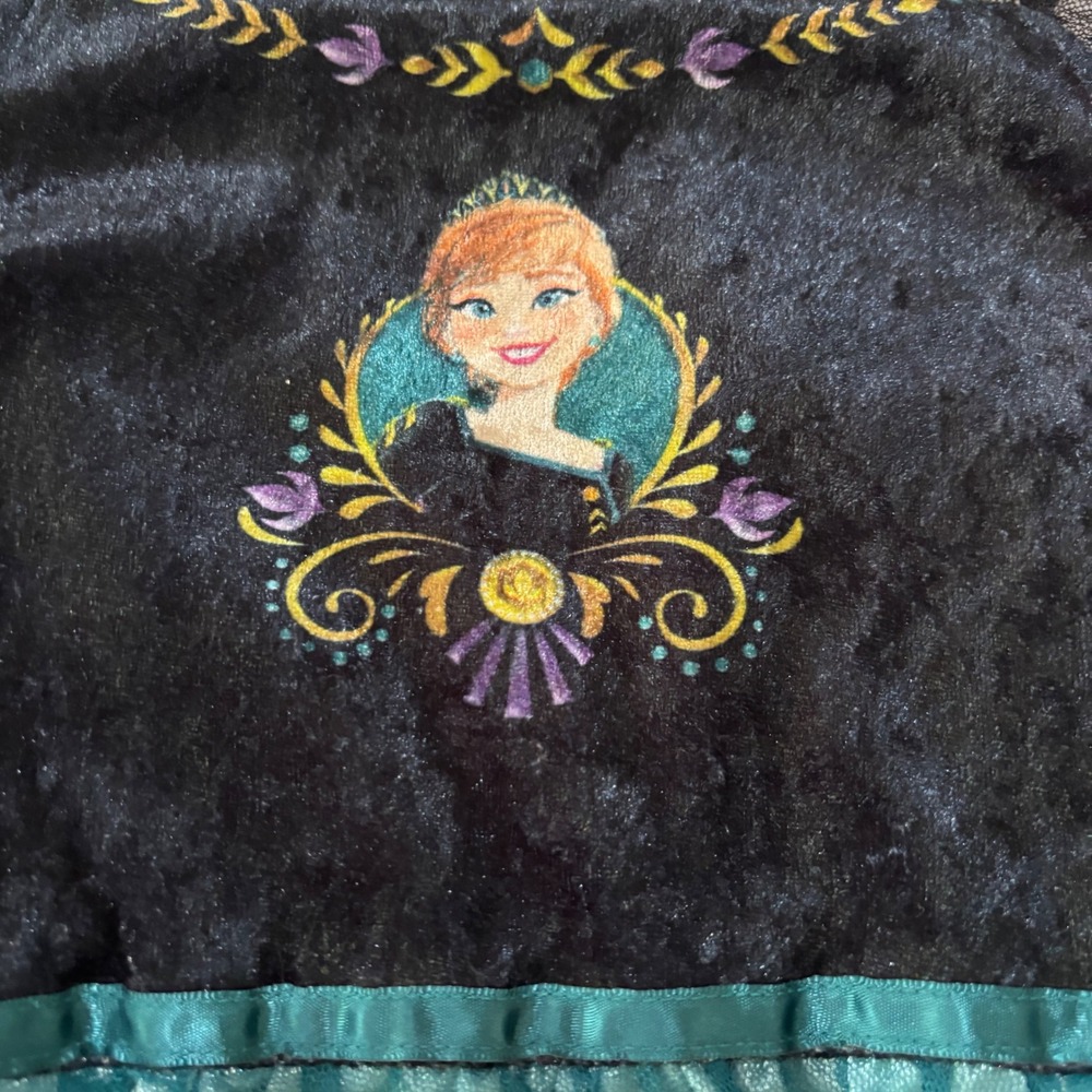 Disney Frozen Anna & Elsa Nightgown Lot 2pc Girls 6 Dress Up Bl Teal Pink Bundle - Picture 4 of 8
